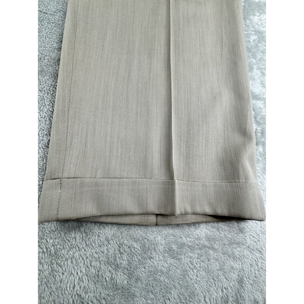 Ballin Pleated Pants Wool Silk Dress Mens 35 Preppy Educore Cuff Trousers - Picture 5 of 11